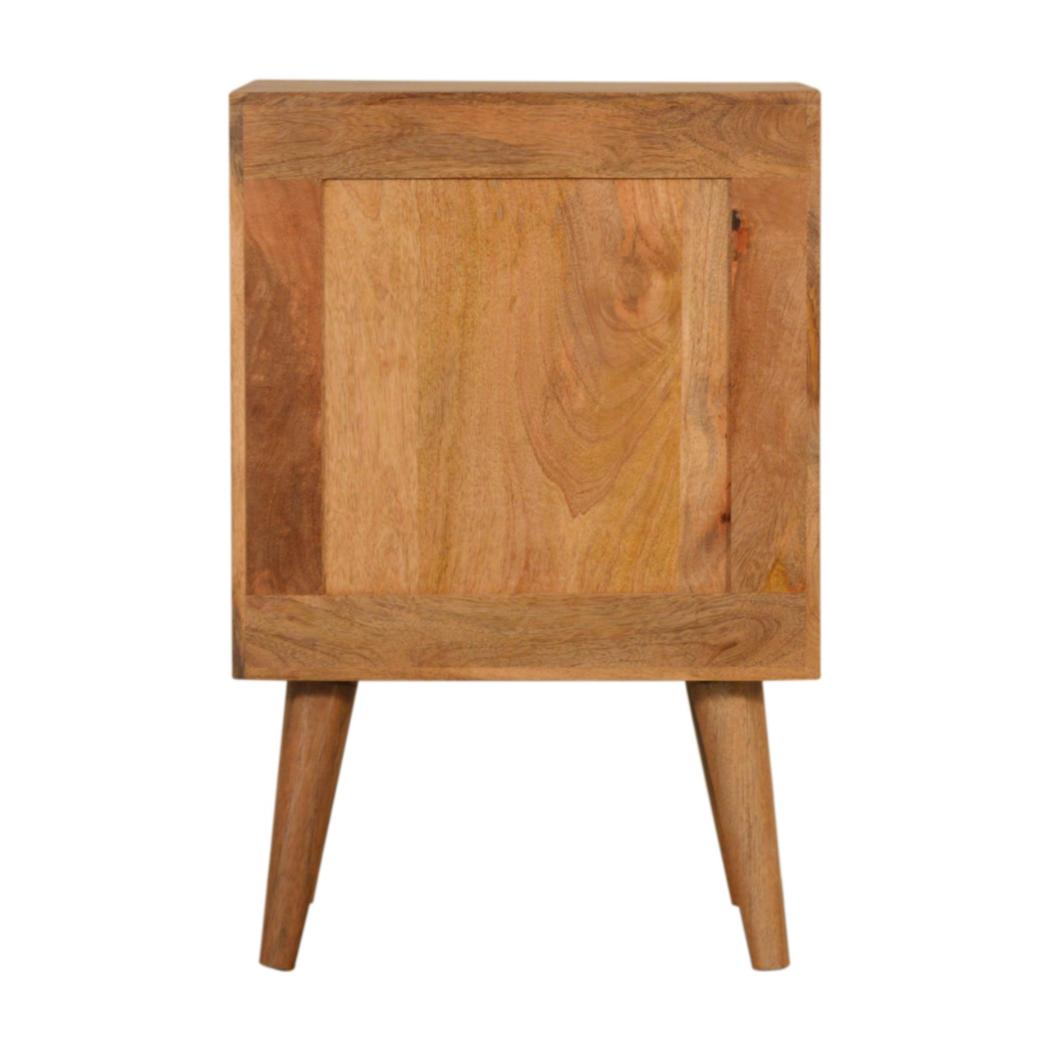Acadia Bedside Table | Solid Mango Wood | Compact Bedroom Storage