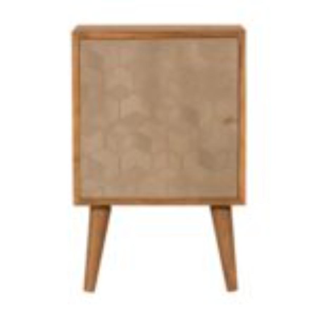 Acadia Bedside Table | Solid Mango Wood | Compact Bedroom Storage