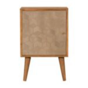 Acadia Bedside Table | Solid Mango Wood | Compact Bedroom Storage