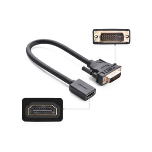 DVI Male to HDMI Female Adapter Cable | (20118)