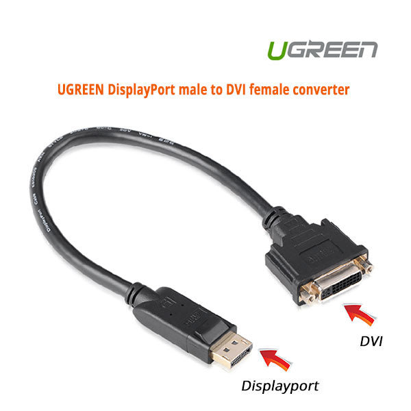 DisplayPort Male to DVI Female Converter | (20405)