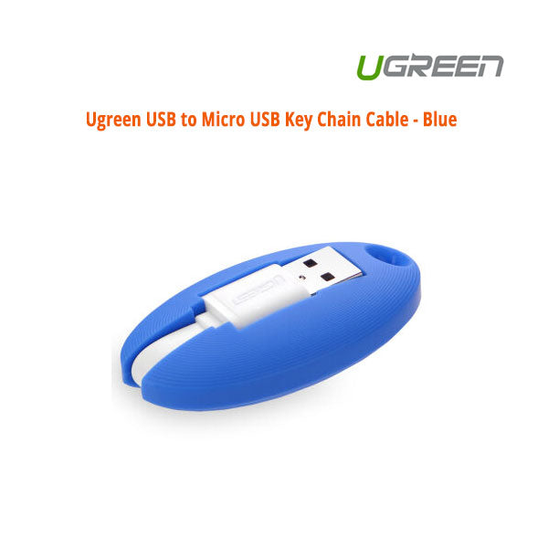 USB to Micro USB Key Chain Cable | Blue (30309)