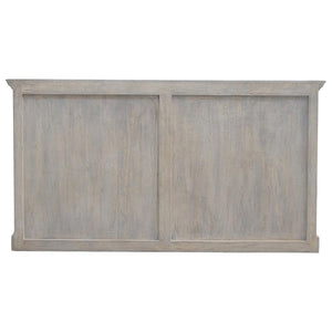 Acid-Washed Mango Wood Sideboard | 4 Glazed Doors | 4 Drawers