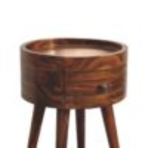 Alina Bedside Table | Honey Finish | Contemporary Bedroom Nightstand