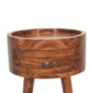 Alina Bedside Table | Honey Finish | Contemporary Bedroom Nightstand