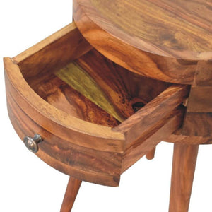 Alina Bedside Table | Honey Finish | Contemporary Bedroom Nightstand