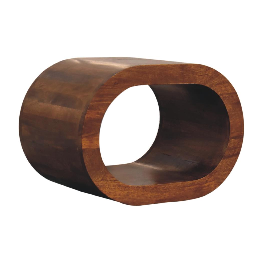 Amaya Bedside | Solid Mango Wood | Natural Wood Finish | Artisan-Crafted Design