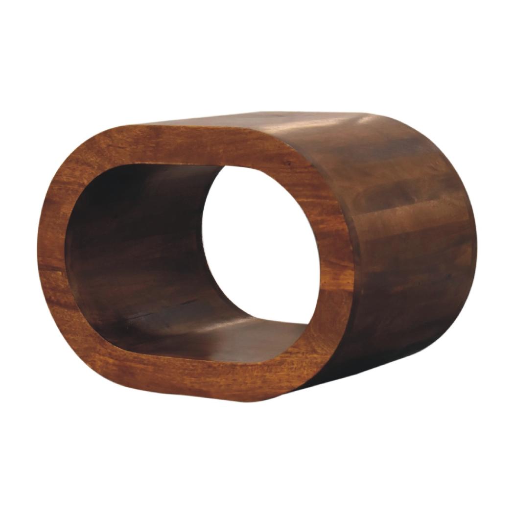 Amaya Bedside | Solid Mango Wood | Natural Wood Finish | Artisan-Crafted Design