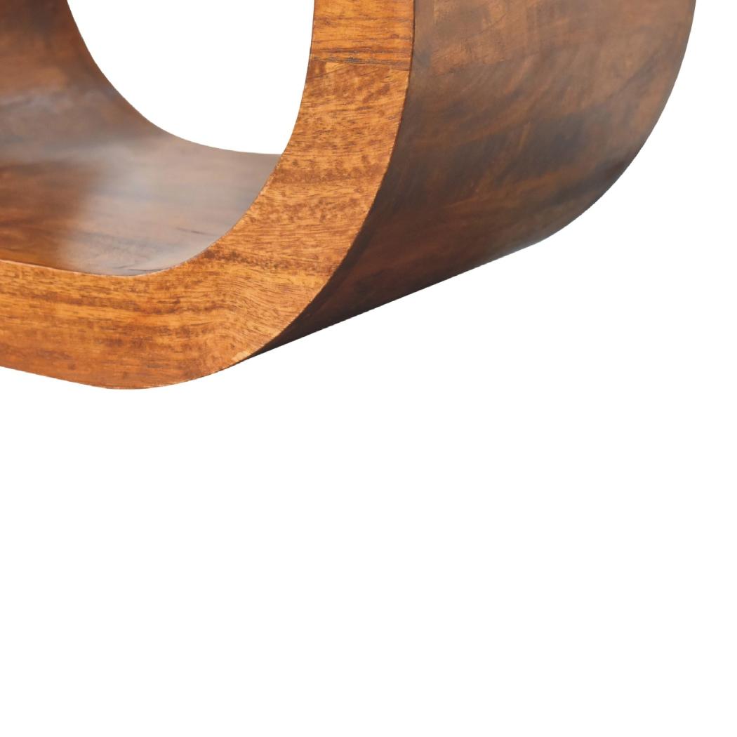 Amaya Bedside | Solid Mango Wood | Natural Wood Finish | Artisan-Crafted Design