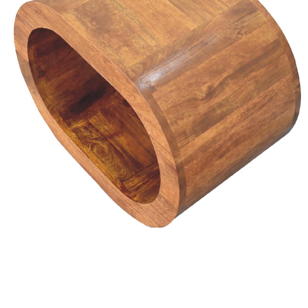Amaya Bedside | Solid Mango Wood | Natural Wood Finish | Artisan-Crafted Design