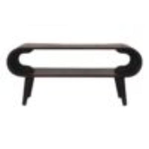 Amaya Coffee Table | Solid Mango Wood | California Walnut Finish | Open Shelf Coffee Table