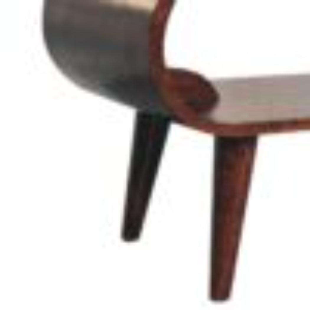 Amaya Coffee Table | Solid Mango Wood | California Walnut Finish | Open Shelf Coffee Table