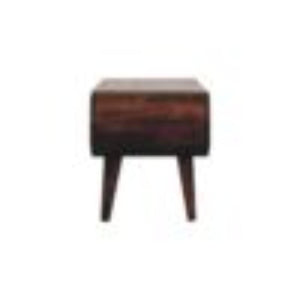 Amaya Coffee Table | Solid Mango Wood | California Walnut Finish | Open Shelf Coffee Table