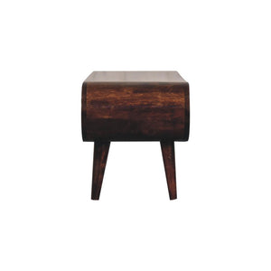 Amaya Coffee Table | Solid Mango Wood | California Walnut Finish | Open Shelf Coffee Table