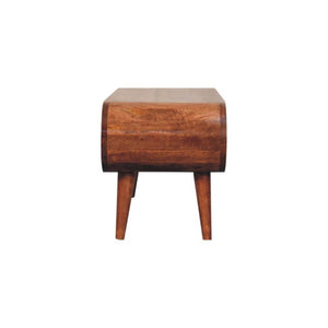 Amaya Coffee Table | Solid Mango Wood | Honey Caramel Finish | Open Shelf Coffee Table