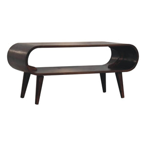 Amaya Coffee Table | Walnut Finish | Contemporary Living Room Design