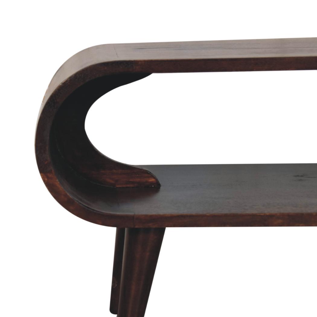 Amaya Coffee Table | Walnut Finish | Contemporary Living Room Design