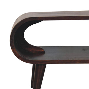 Amaya Coffee Table | Walnut Finish | Contemporary Living Room Design