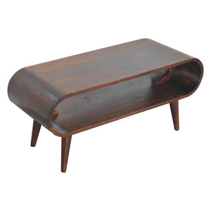 Amaya Coffee Table | Walnut Finish | Contemporary Living Room Design