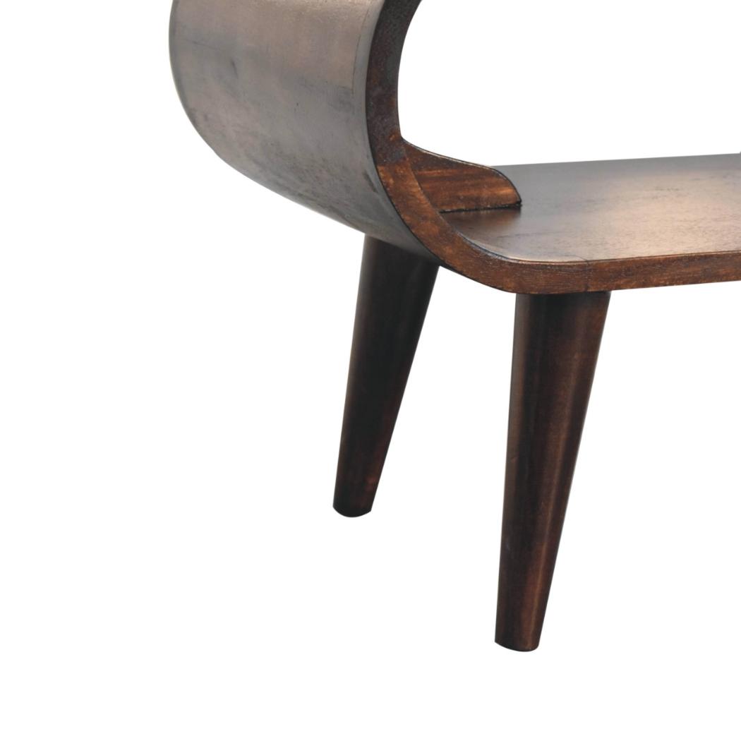 Amaya Coffee Table | Walnut Finish | Contemporary Living Room Design