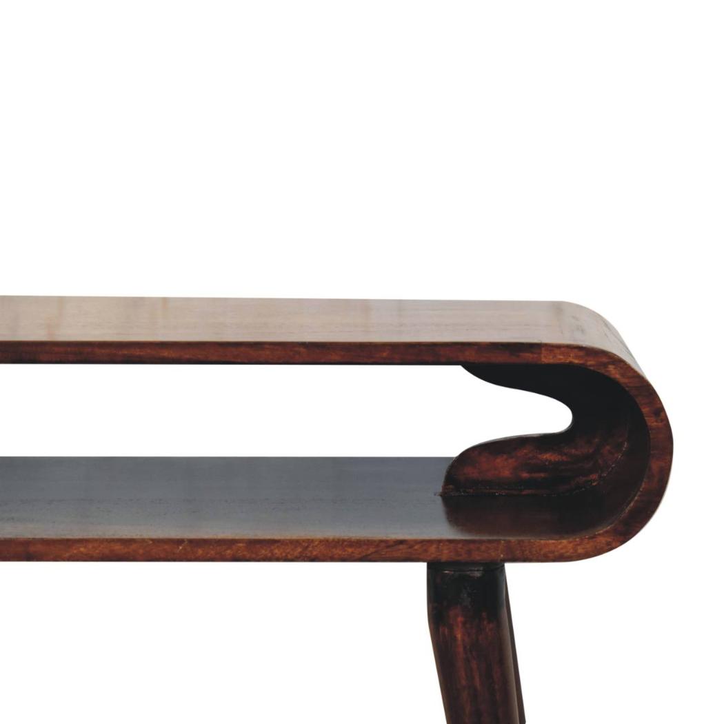 Amaya Console Table | Solid Mango Wood | California Walnut Finish