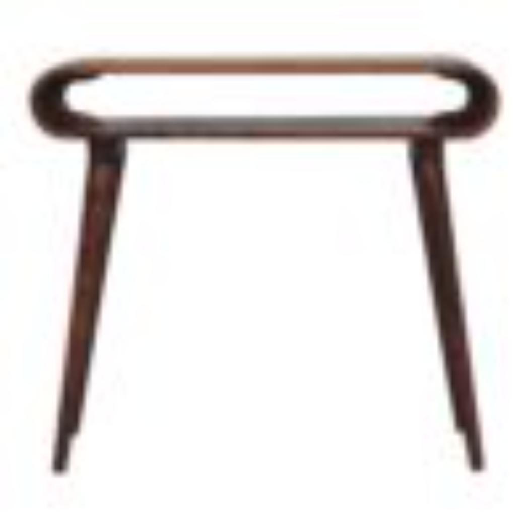 Amaya Console Table | Solid Mango Wood | Honey Caramel Finish | Open Nordic Hallway Table