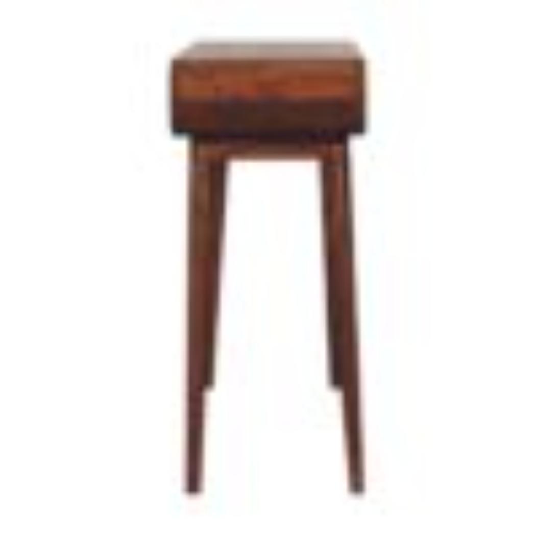 Amaya Console Table | Solid Mango Wood | Honey Caramel Finish | Open Nordic Hallway Table