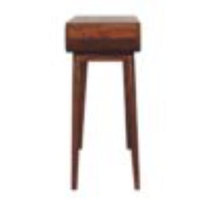 Amaya Console Table | Solid Mango Wood | Honey Caramel Finish | Open Nordic Hallway Table