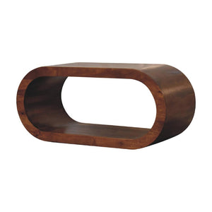 Amaya Media Unit | Solid Mango Wood | Natural Wood Finish | Artisan-Crafted Design