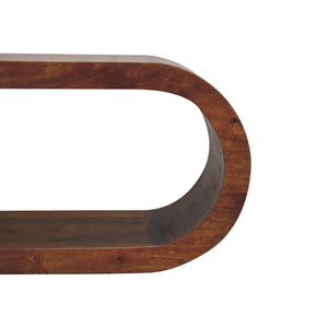 Amaya Media Unit | Solid Mango Wood | Natural Wood Finish | Artisan-Crafted Design