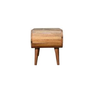 Amaya Nordic Coffee Table | Oak-Inspired Finish | Solid Mango Wood