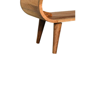 Amaya Nordic Coffee Table | Oak-Inspired Finish | Solid Mango Wood