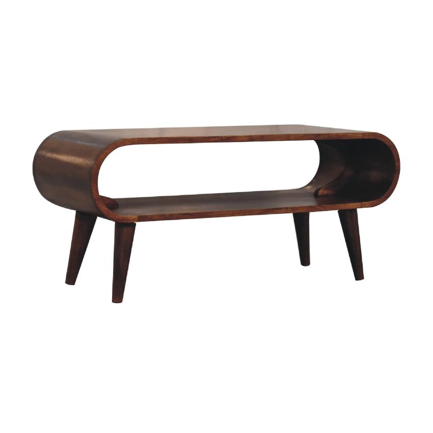Amaya Nordic Style Coffee Table | Solid Wood | Modern Natural Finish