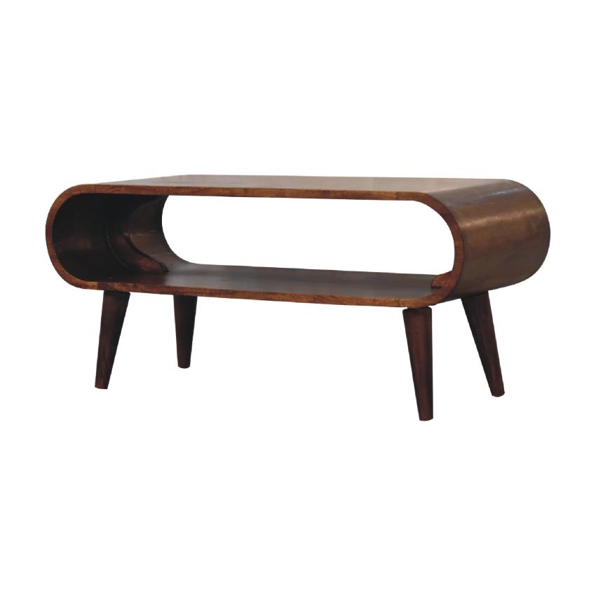 Amaya Nordic Style Coffee Table | Solid Wood | Modern Natural Finish