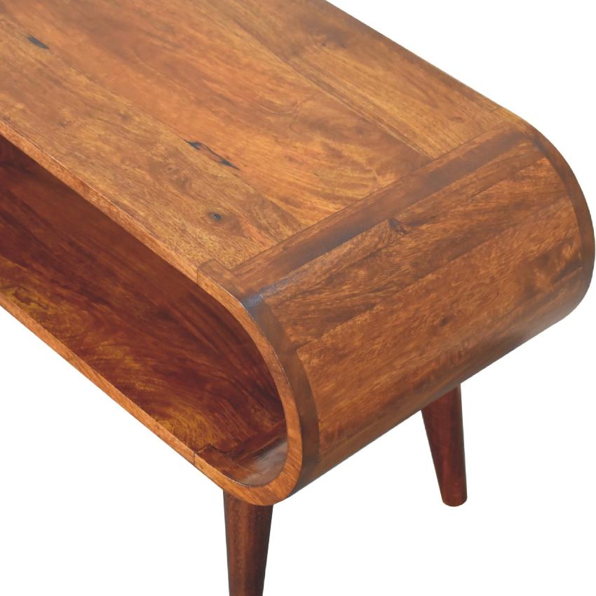 Amaya Nordic Style Coffee Table | Solid Wood | Modern Natural Finish