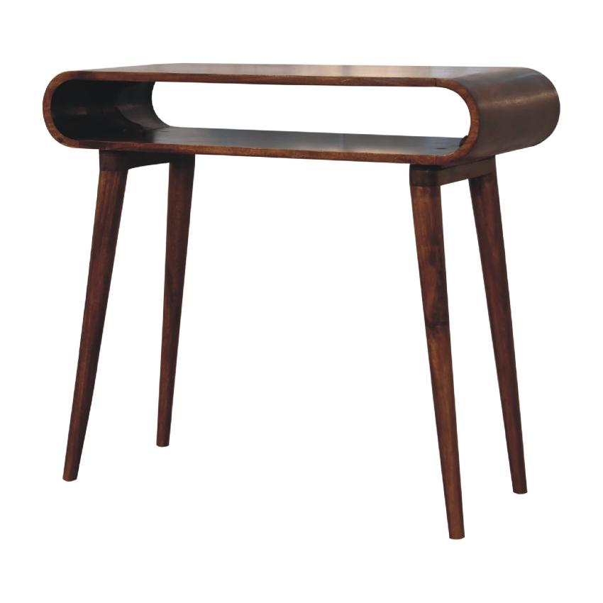 Amaya Nordic Style Console Table | Solid Wood | Entryway Hall Table