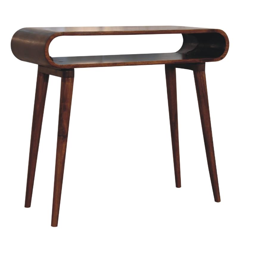 Amaya Nordic Style Console Table | Solid Wood | Entryway Hall Table