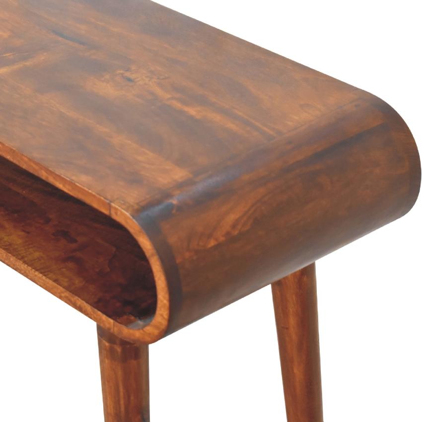 Amaya Nordic Style Console Table | Solid Wood | Entryway Hall Table