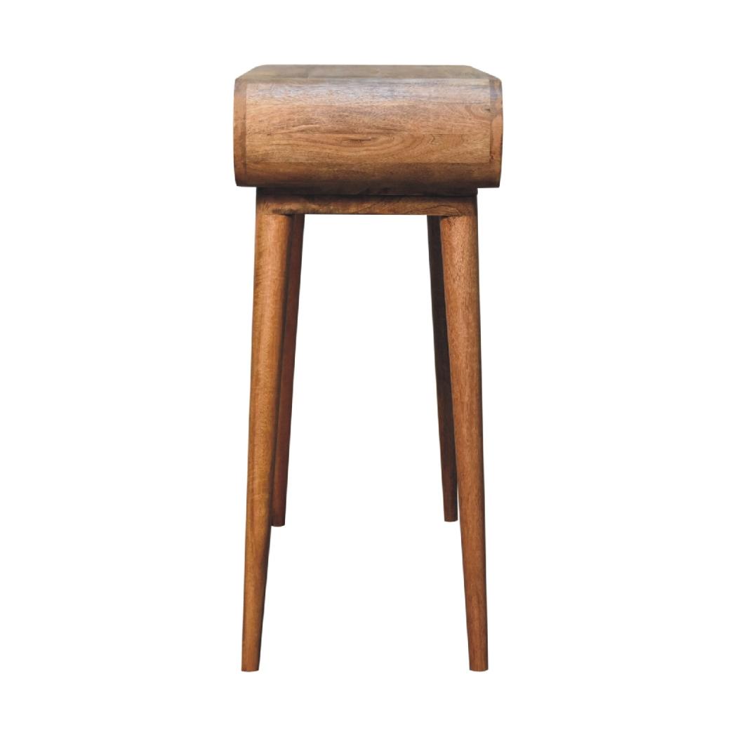 Amaya Oak-Inspired Nordic Style Console Table | Solid Mango Wood | Nordic-Inspired Design