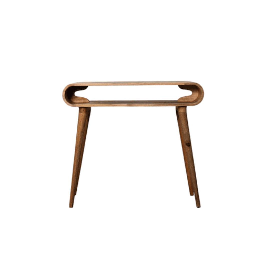 Amaya Oak-Inspired Nordic Style Console Table | Solid Mango Wood | Nordic-Inspired Design