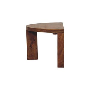 Amber Oak Half Moon Coffee Table | Curved Living Room Design