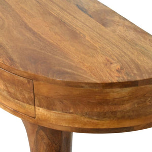 Amber Pedestal Console Table | Sculptural Base | Warm Statement Furniture