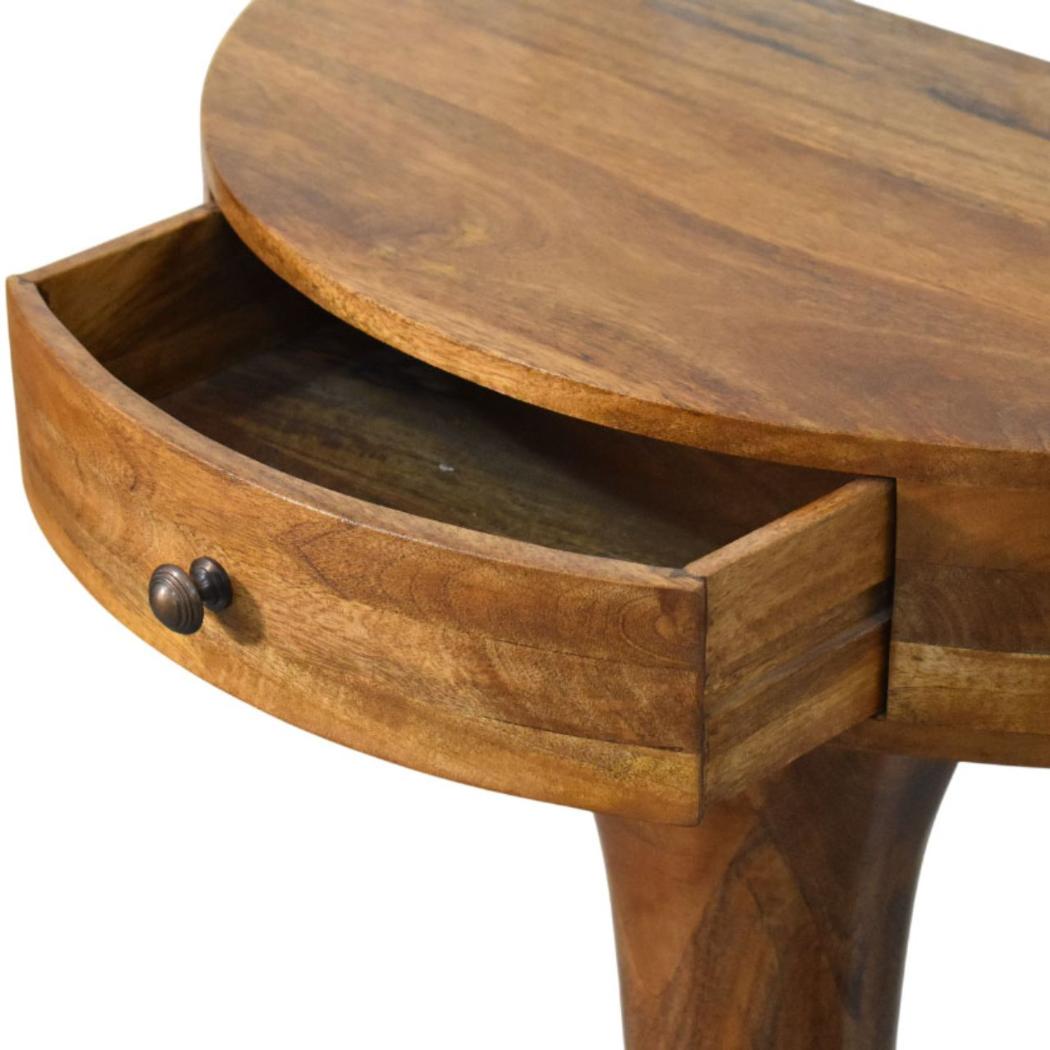 Amber Pedestal Console Table | Sculptural Base | Warm Statement Furniture