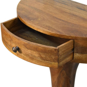 Amber Pedestal Console Table | Sculptural Base | Warm Statement Furniture