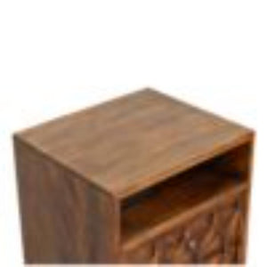 Amouri Bedside Table | Contemporary Storage | Compact Bedroom Design