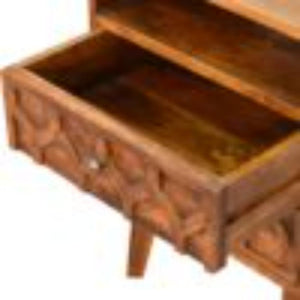 Amouri Bedside Table | Contemporary Storage | Compact Bedroom Design