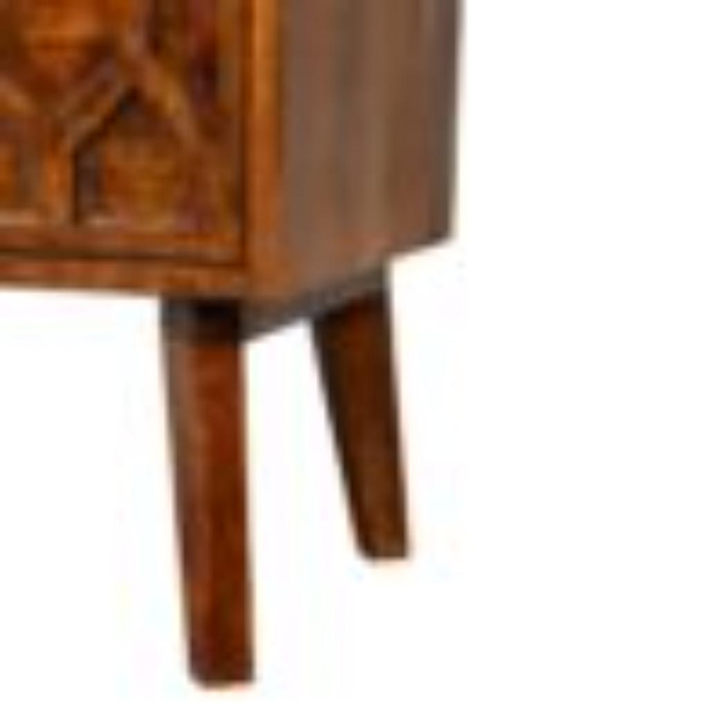 Amouri Bedside Table | Contemporary Storage | Compact Bedroom Design
