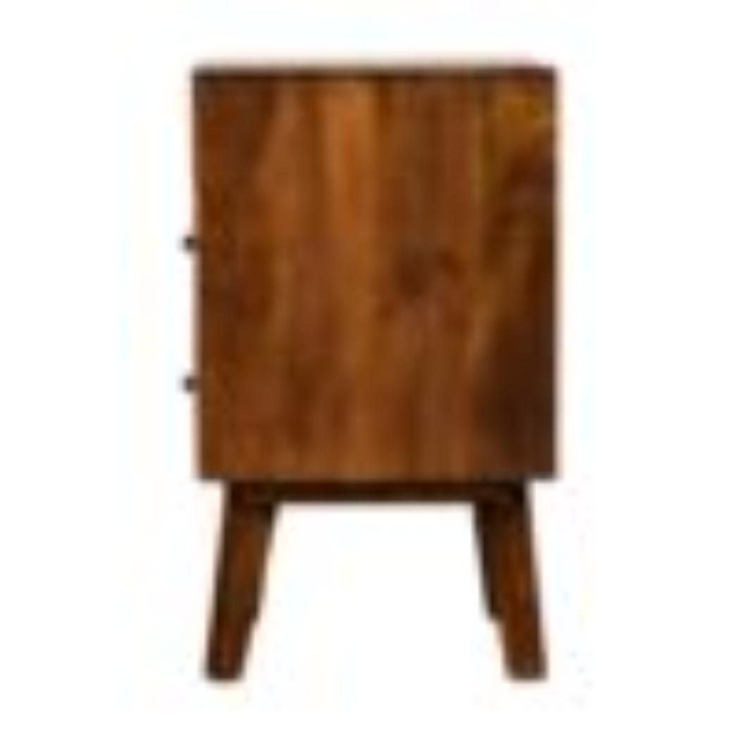 Amouri Bedside Table | Contemporary Storage | Compact Bedroom Design