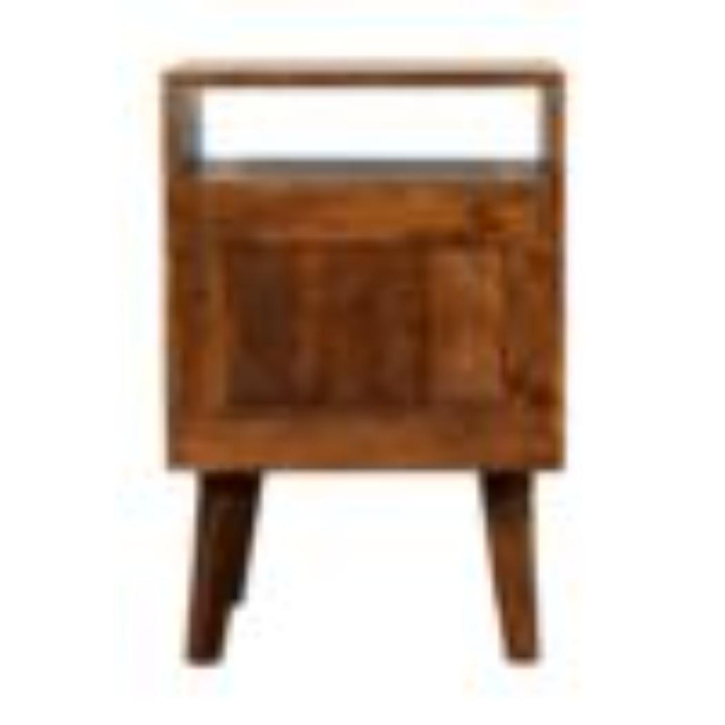 Amouri Bedside Table | Contemporary Storage | Compact Bedroom Design