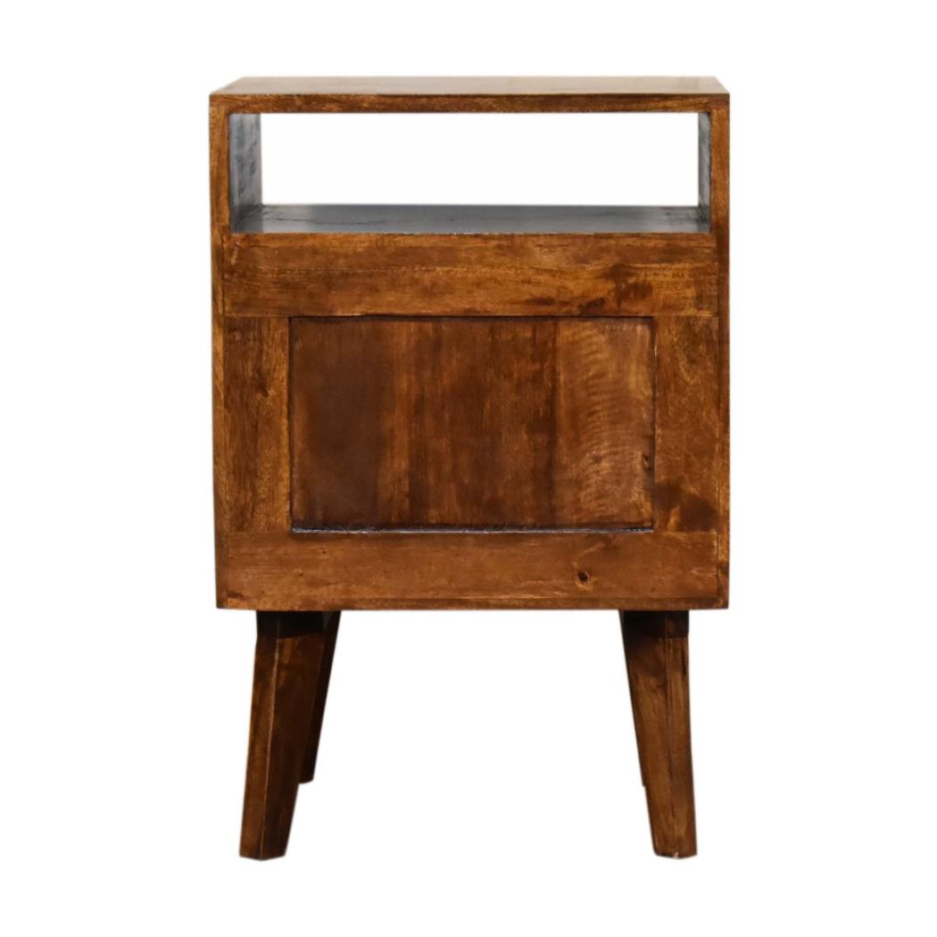 Amouri Bedside Table | Contemporary Storage | Compact Bedroom Design
